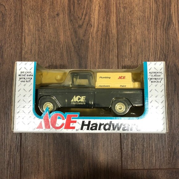 ERTL ACE HARDWARE 1955 CHEVY CAMEO PICKUP BANK Die-Cast Metal NEW Old Stock - Picture 1 of 7